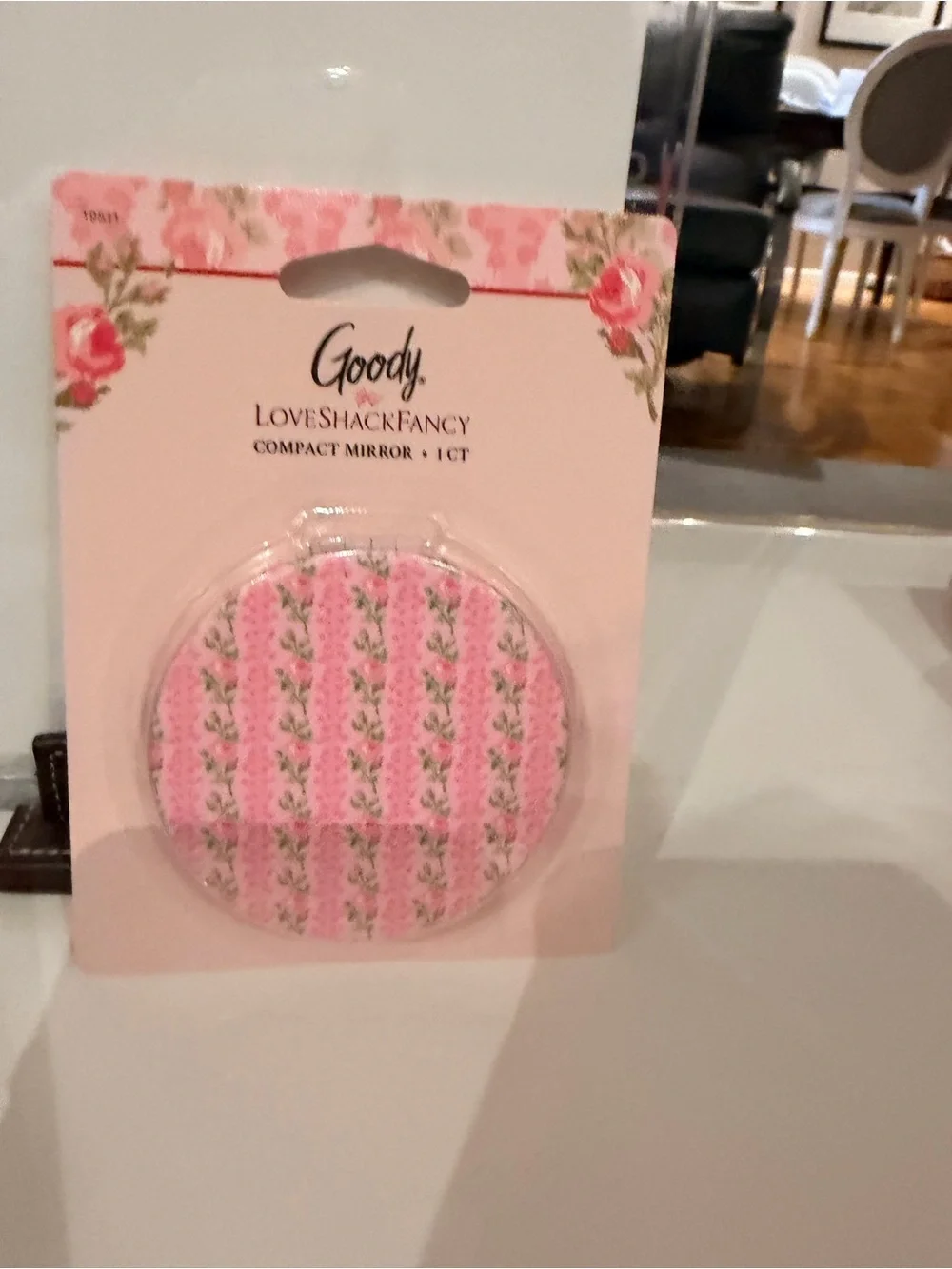 Pink Floral Compact Mirror - LoveShackFancy